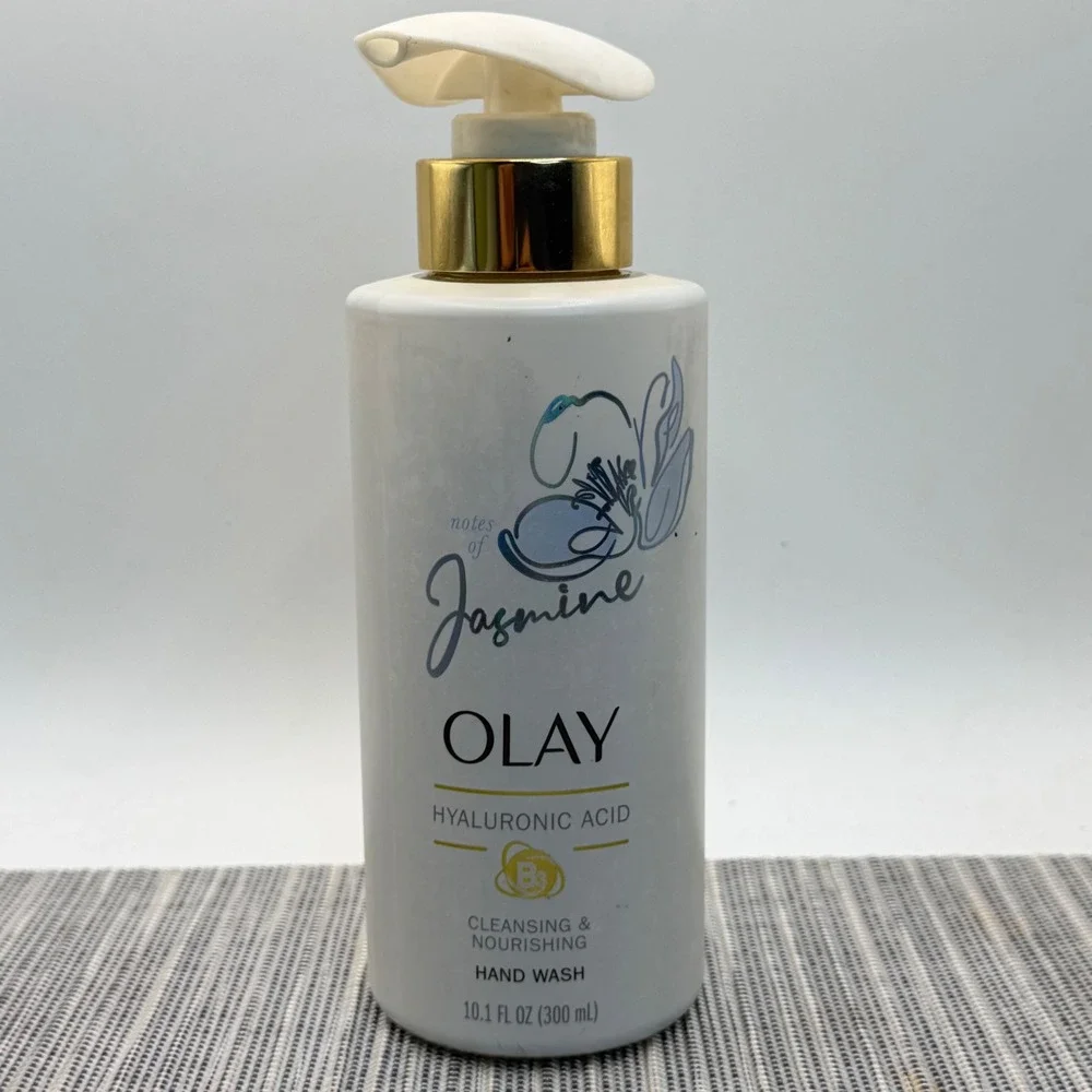 Olay Jasmine Hand Wash Hyaluronic Acid Vitamin B3 Cleansing Nourishing 10.1oz